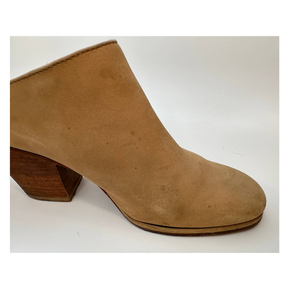 Rachel Comey Mars Camel Nubuck Bootie Mules Slip On Booties Size 6.5 36.5 - Picture 8 of 16